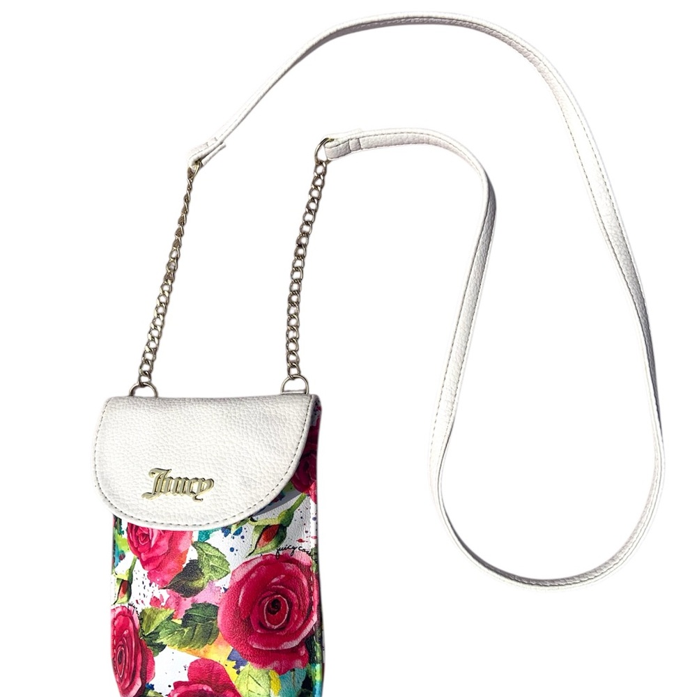 Juicy Couture Cellie Cell-Phone Crossbody Sling Bag Floral Print